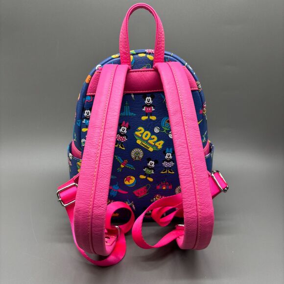 Loungefly Disney Parks Mini Backpack Disneyland 2024 Mickey Minnie Icons NWOT main image 9